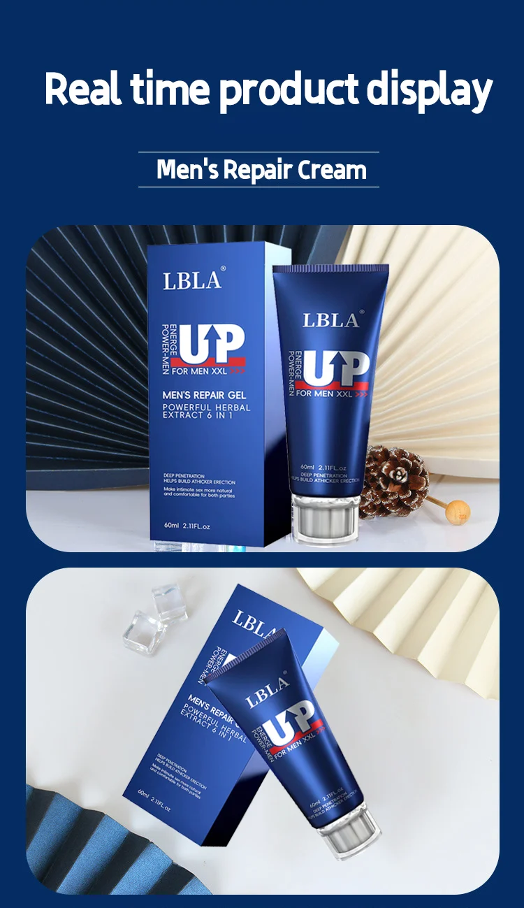 LBLA Blue UP Men's Repair Cream Repairing male corpora cavernosa, increasing size and girth,rose fragrance - Image 6